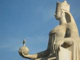 თამარ მეფის ძეგლი/Sculpture of Tamara Queen. One of powerfull rulers of medieval Georgia. 