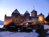 Castello di Chillon by night Castello di Chillon by night