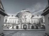 Stuttgart, Schloss Solitude, Schneeschloss Stuttgart, Schloss Solitude, Schneeschloss