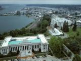 Downtown Olympia from top of the Dome - 198906LJW Downtown Olympia from top of the Dome - 198906LJW