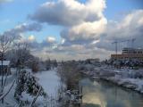 PESARO- Fiume Foglia con neve - 15-12-2010 PESARO- Fiume Foglia con neve - 15-12-2010