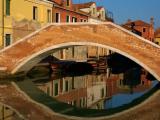 Malerische kleine Brücke in Murano Malerische kleine Brücke in Murano