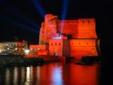 Castel dell'Ovo rosso per il capodanno cinese