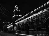 MILANO, castello Sforzesco (notturna BN) MILANO, castello Sforzesco (notturna BN)
