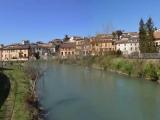Il fiume Velino a Rieti, Italia. Il fiume Velino a Rieti, Italia.