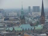Hamburger Rathaus vom Michel aus Hamburger Rathaus vom Michel aus