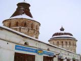 Shops at the wall of Saints Boris and Gleb monastery Shops at the wall of Saints Boris and Gleb monastery