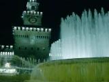 Milano-Castello-Torre Filarete e fontana Milano-Castello-Torre Filarete e fontana