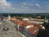 Panoráma z Bílé věže - pohled na Velké náměstí, napravo katedrála sv. Ducha Panoráma z Bílé věže - pohled na Velké náměstí, napravo katedrála sv. Ducha