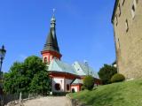 2011, Česká republika, Karlovarský kraj, Loket - hrad a město, historie města sahá do 12. století, kdy zde byl založen královský hrad Loket nad řekou Ohří, centrum města je památkovou rezervací, http://www.virtualtravel.cz/loket/hrad-loket/pohled-od-