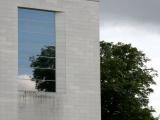 Back of the art museum. Back of the art museum.
