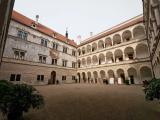Litomyšl - Renaissance Castle 1568 - Inside Court - View NNE