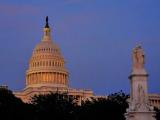 Capitol hill at dusk, Washington DC