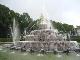 Fountain in the royal park in Herrenchiemsee Fountain in the royal park in Herrenchiemsee