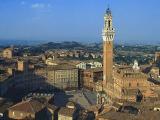 Siena - Piazza del Campo e Torre del Mangia - dal Belvedere del Duomo - Foto alta risoluzione
