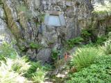 May 2009 - Bergen, Hordaland, Norway. Edvard and Nina Grieg's tomb cut high in the cliff at their former home of Troldhaugen. May 2009 - Bergen, Hordaland, Norway. Edvard and Nina Grieg's tomb cut high in the cliff at their former home of Troldhaugen.