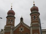 View of the upper part of the Great Synagogue / Pohled na horní část Velké Synagogy