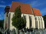 Milevsko - kostel Sv.Jiljí  (od jihu) na městském hřbitově