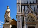 Firenze, Dante's statue in Santa Croce