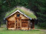 Grass roof house in Sápmi