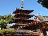 Five-storied pagoda in Shitennoji temple, the oldest temple in Japan 四天王寺の五重塔