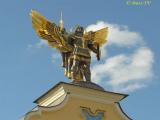 Kiev, "Maidan". The figure of the Archangel Michael.   Киев, «Майдан». Фигура архангела Михаила