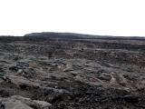 2011-10-07 A hiker returns from the summit of Mauna Loa. Can you spot him on the lava fields? It is high, open, barren, windy, cold up there and awesome! 2011-10-07 A hiker returns from the summit of Mauna Loa. Can you spot him on the lava fields? It is high, open, barren, windy, cold up there and awesome!