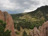 View towards the Flatirons from Red Rocks View towards the Flatirons from Red Rocks
