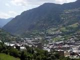 Zicht op Encamp vanuit **** hotel Guillem, Andorra Zicht op Encamp vanuit **** hotel Guillem, Andorra