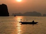 Fishing boat at sunset Fishing boat at sunset