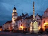 Night in the Czech Republic - Square T.G. Masaryk in Třeboň Night in the Czech Republic - Square T.G. Masaryk in Třeboň