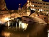 Fleischerbrücke über der Pegnitz