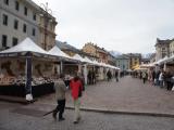 Mercado de chocolate en Aosta.