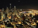 SEATTLE DOWNTOWN FROM SPACE NEEDLE