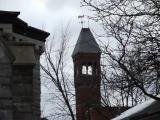 Church spire.