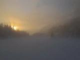Grenon lake, sunset in January 2012.