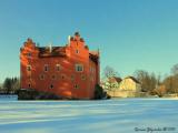 Winter in the Czech Republic. Castle Červená Lhota. Winter Kingdom, in the middle of the lake....... Winter in the Czech Republic. Castle Červená Lhota. Winter Kingdom, in the middle of the lake.......