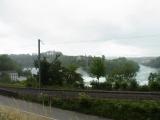 Blick von Neuhausen Richtung Rheinfall und Schloss Laufen mit der Bahnstrecke Neuhausen - Eglisau im Vordergrund (So, 19. Juni 2011) Blick von Neuhausen Richtung Rheinfall und Schloss Laufen mit der Bahnstrecke Neuhausen - Eglisau im Vordergrund (So, 19. Juni 2011)