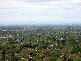 View of Billings toward the Beartooth Range (in the distance)
