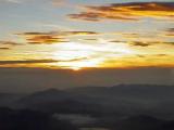 Fuji, view to the east with rising sun