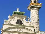 Karlskirche column with bas-relief Karlskirche column with bas-relief