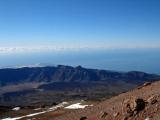 View from vulcano Teide (from 3555m) to La Canadas Caldera (3rd largest volcanoe)