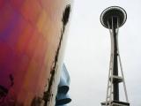 Space Needle and Music the Experience Project Seattle