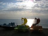 Morning on the beach in Blanes 1