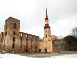 Poltsamaa castle and church Poltsamaa castle and church