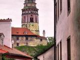 Krumlov Castle from the old town Krumlov Castle from the old town