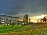 Zug im Abendschein Zug im Abendschein