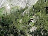 Hängebrücke und Station der Gelmerbahn