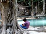 Thai women with baby, enjoy the peaceful rest. Thai women with baby, enjoy the peaceful rest.