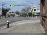 Looking across Railroad Avenue down York Street. Cornwall Avenue is in background as York Street becomes Flora Street. Looking across Railroad Avenue down York Street. Cornwall Avenue is in background as York Street becomes Flora Street.